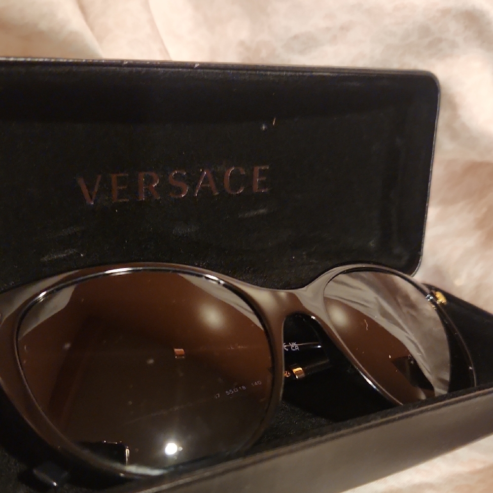 Versace Classic Black Cat Eye Sunglasses